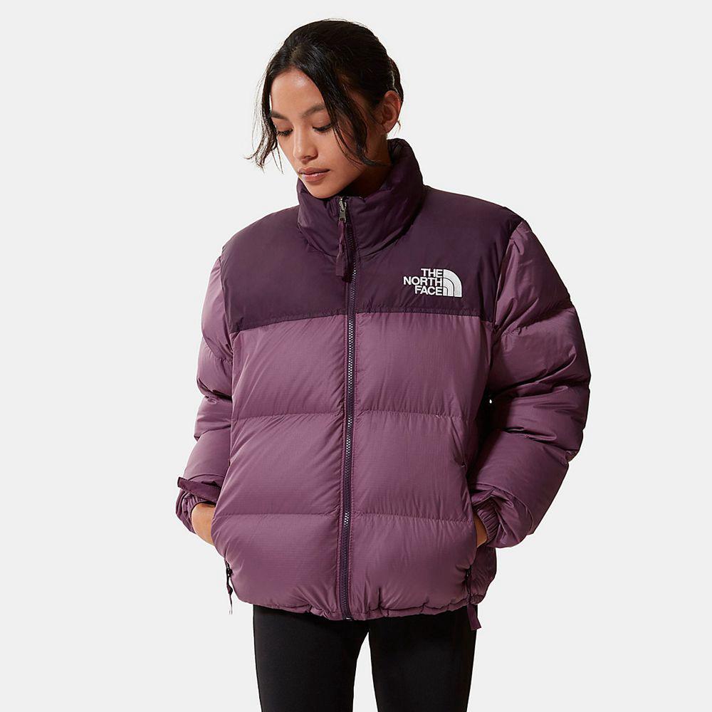 The North Face 1996 Retro Nuptse Γυναικεια Puffer Μπουφαν - Ροζ Μωβ (UPRQ18754)